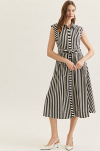 Monroe Striped Belted Dress
