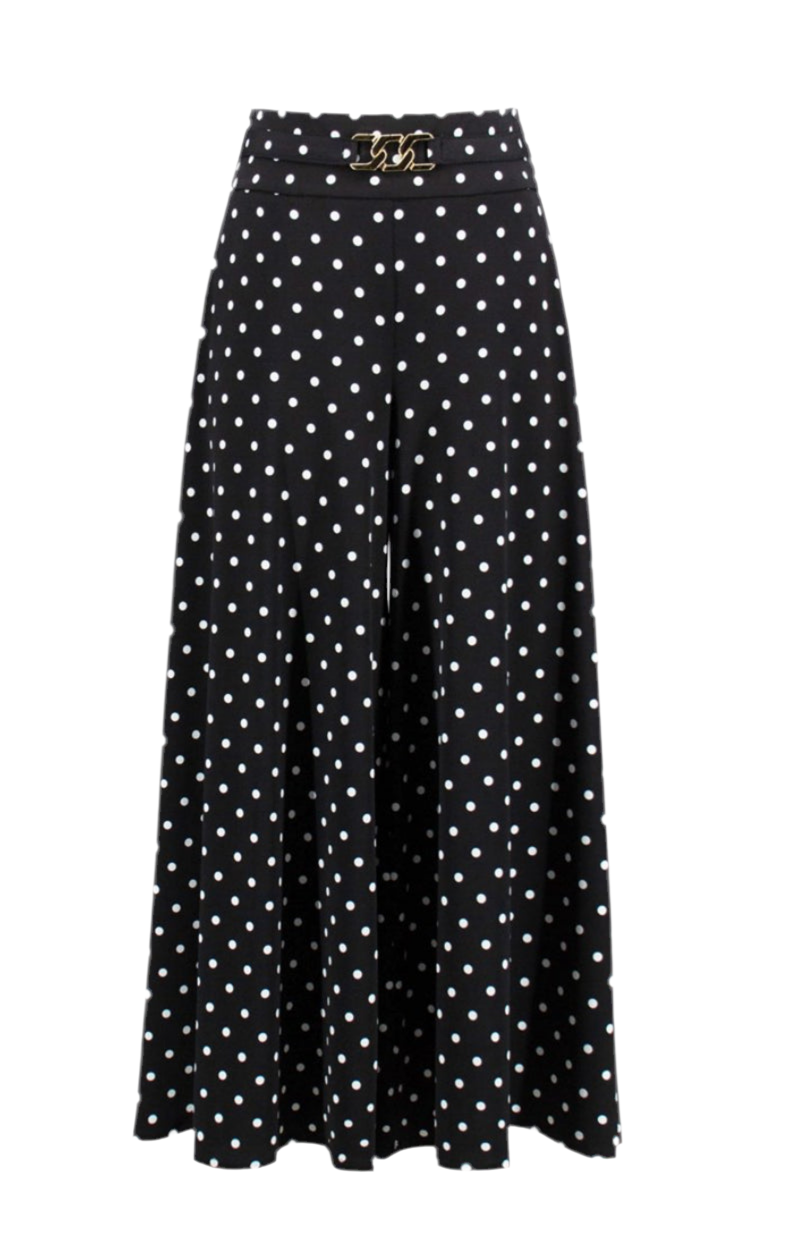 Joseph Ribkoff Dot Print Culotte Pants