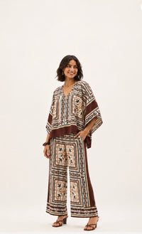 Joseph Ribkoff Georgette Printed Poncho Top