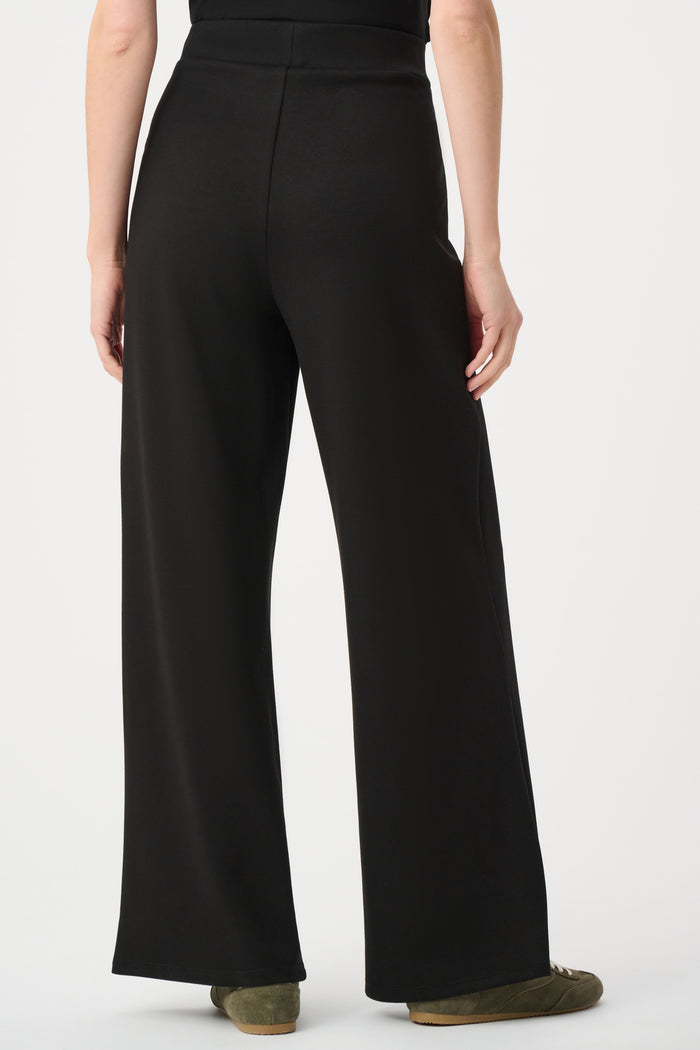 Scuba Jersey Wide Leg Pull-On Pants