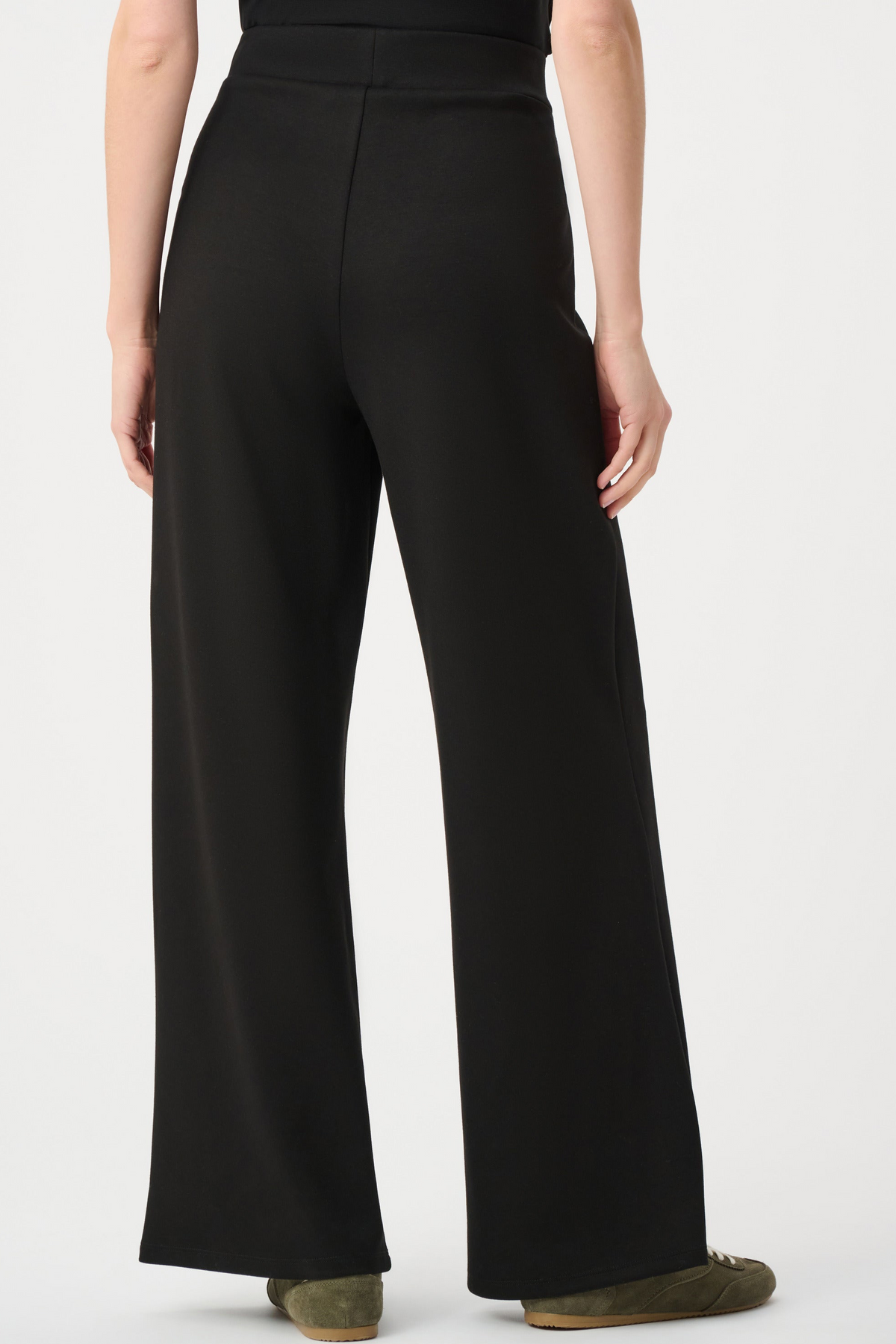 Scuba Jersey Wide Leg Pull-On Pants
