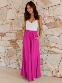 Loose and drape look Wide-leg pants