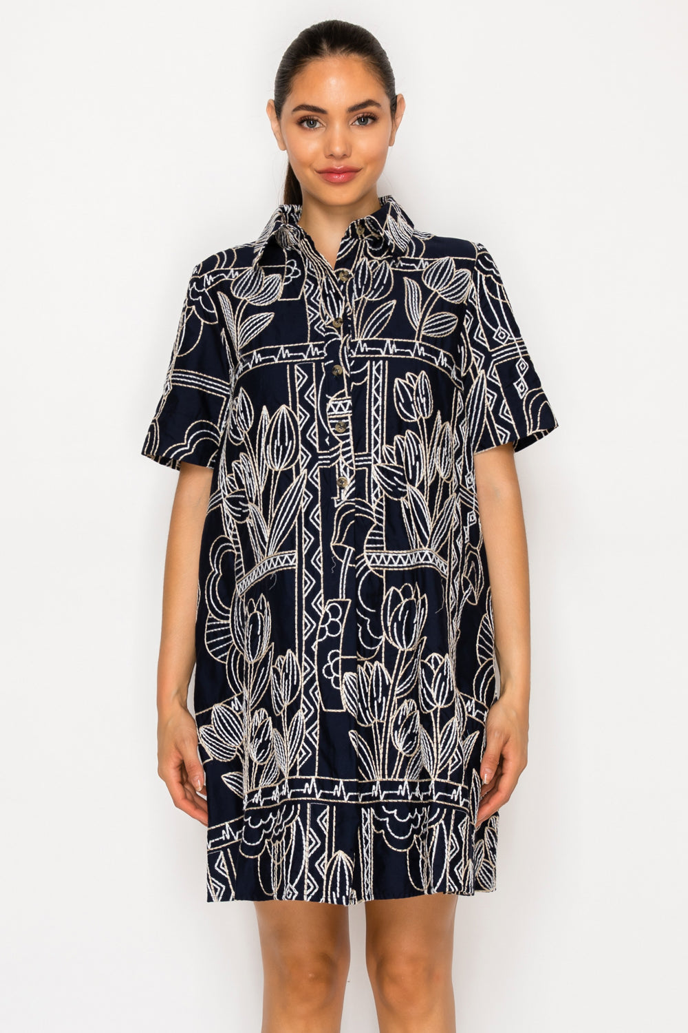 Selene’s Stitch Shirt Dress