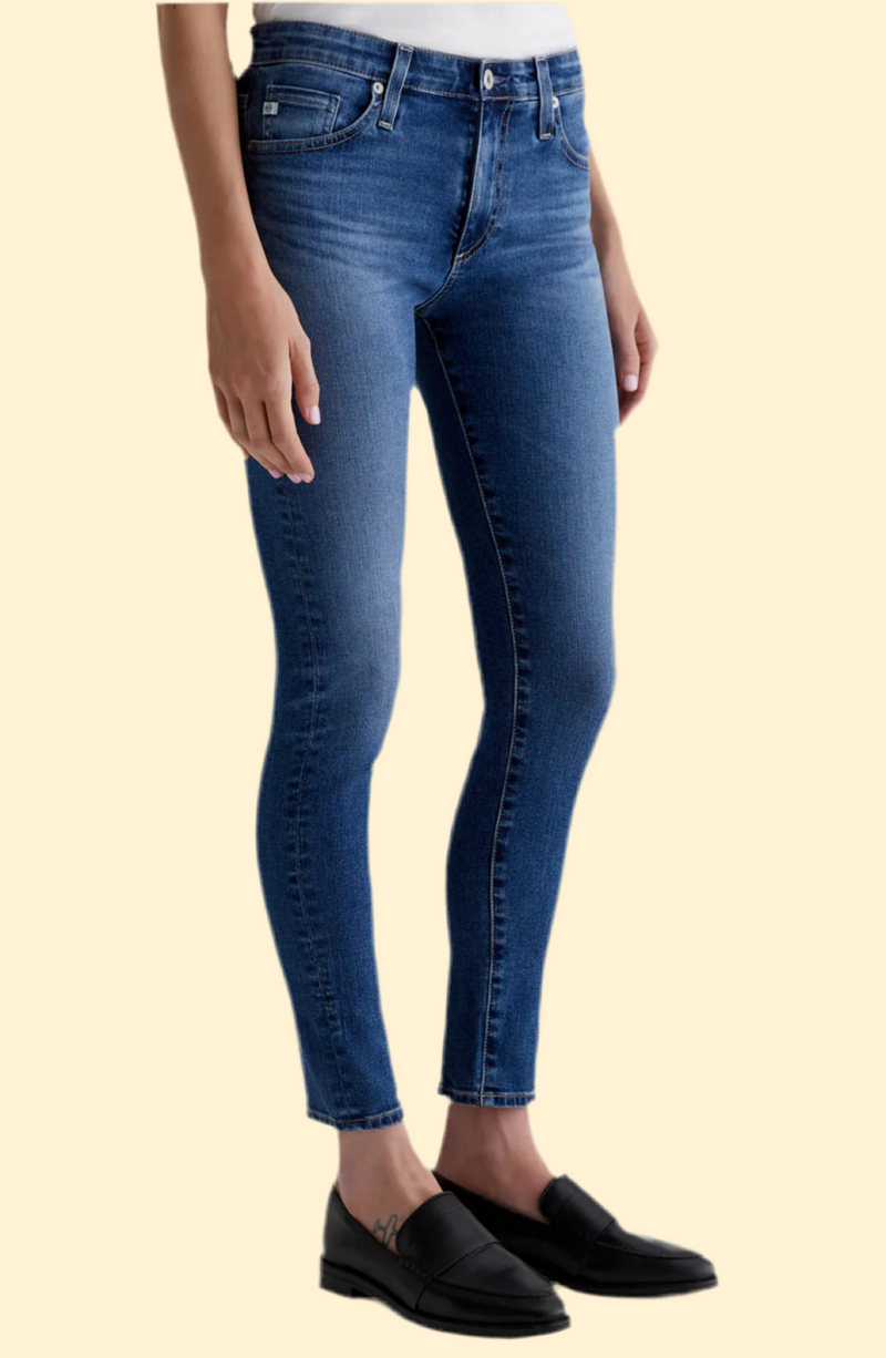 AG Farrah Mid Rise Skinny Ankle Jeans