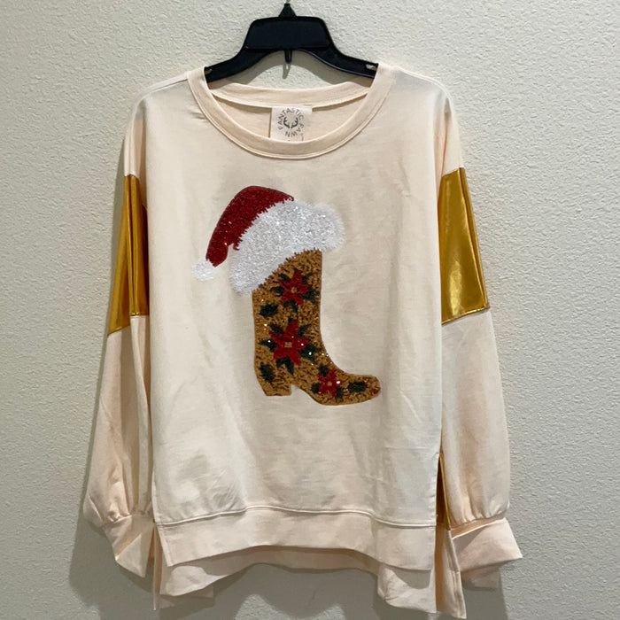 Santa Boot Pull Over