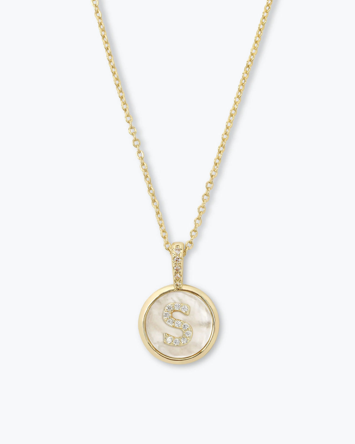 Baby Love Letters Medallion Necklace 12mm