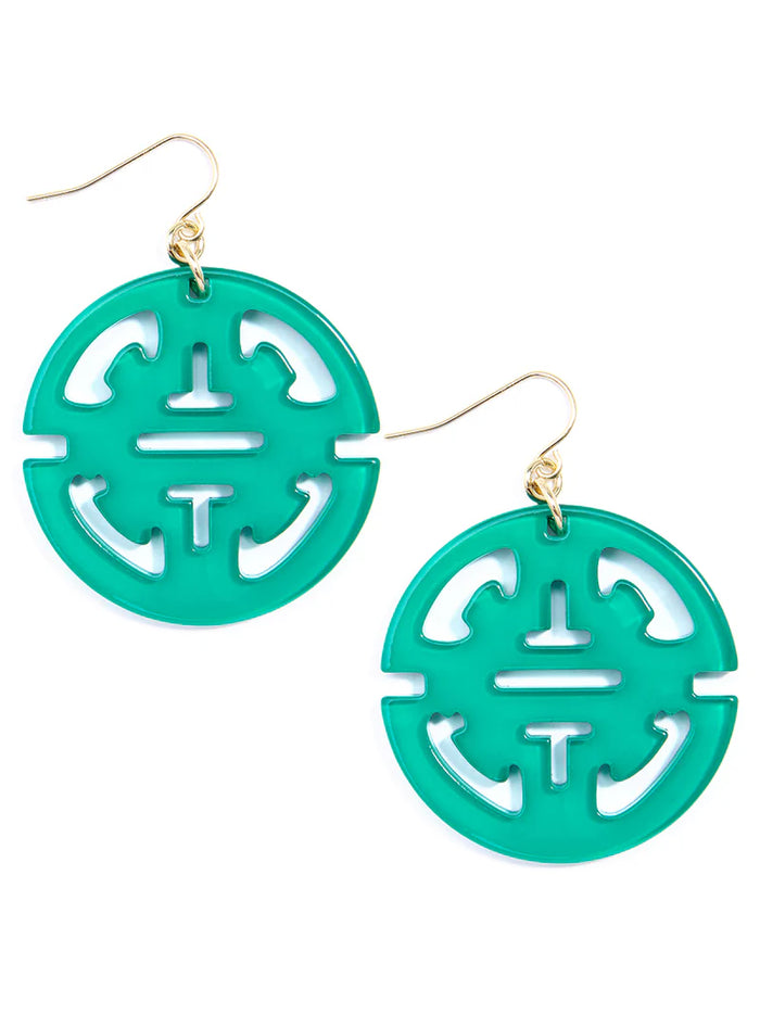 Teal Zenzii Earrings