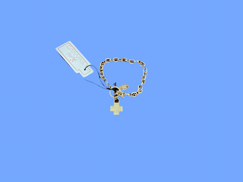 Cross Charm Toggle Bracelet