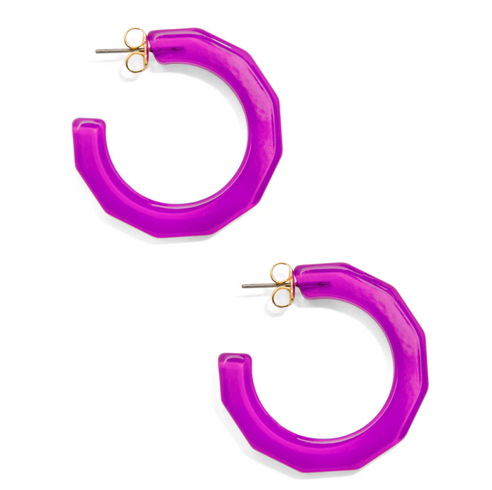 Large Textured Hoop Earring