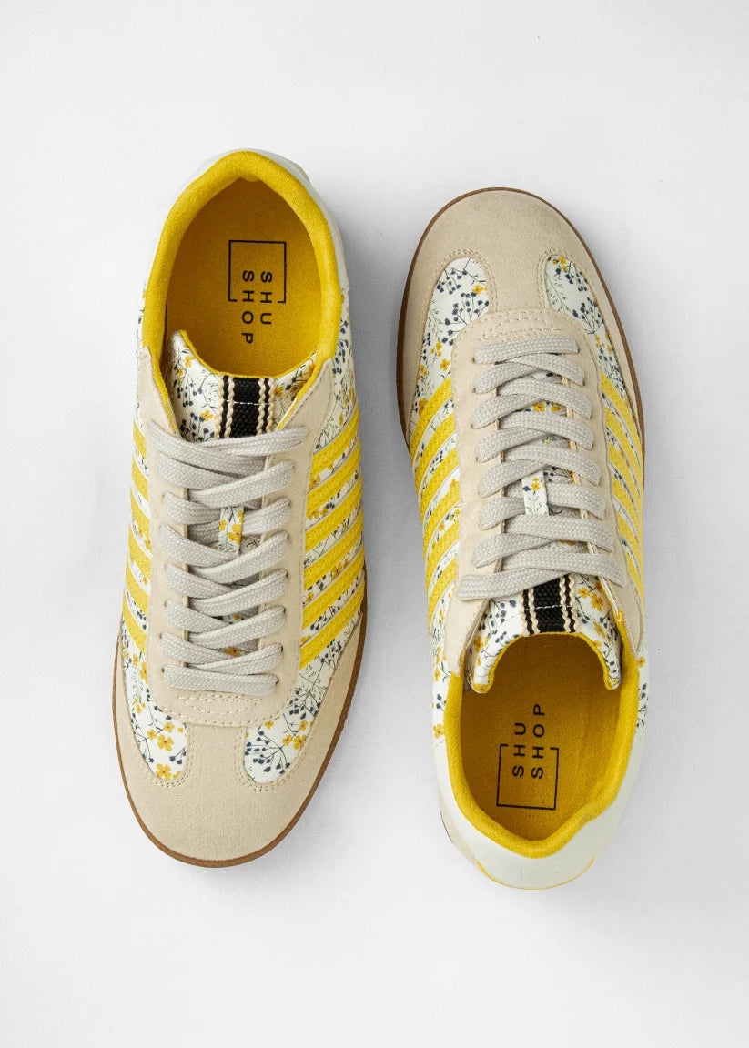 Shushop Yellow Print Stevie Shoe