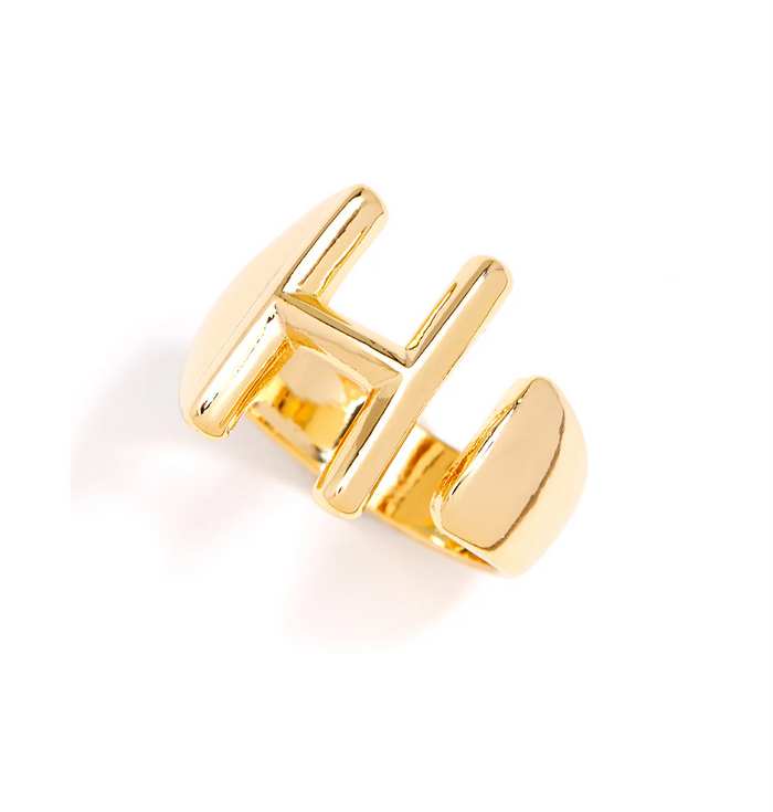 Gold Initial Ring