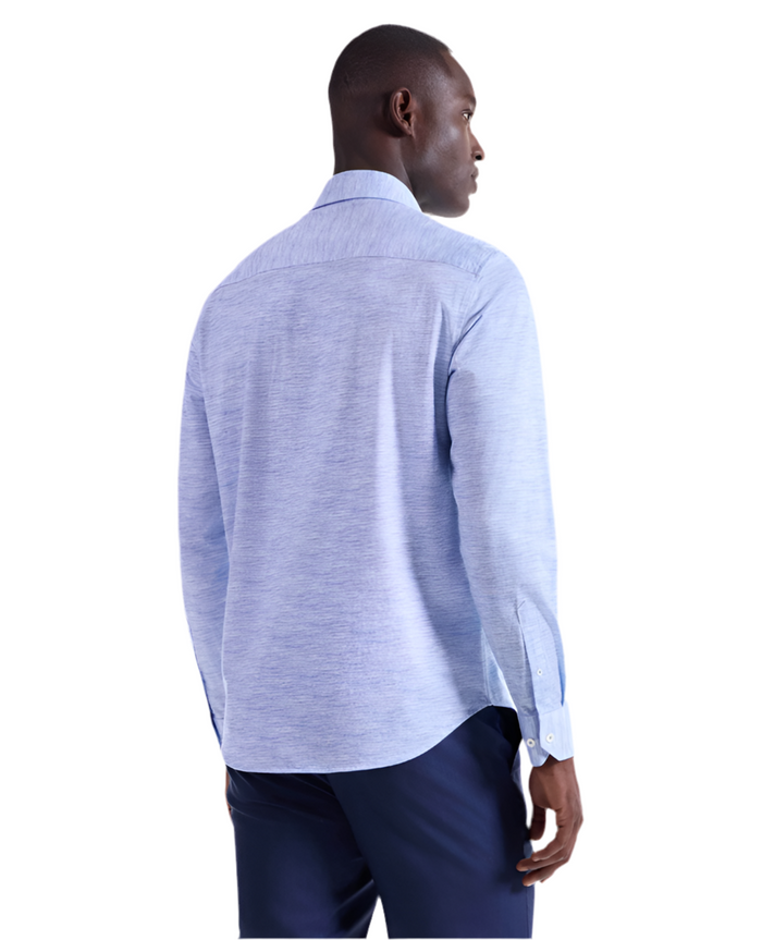 Bugatchi James Heathered OoohCotton® Shirt - White