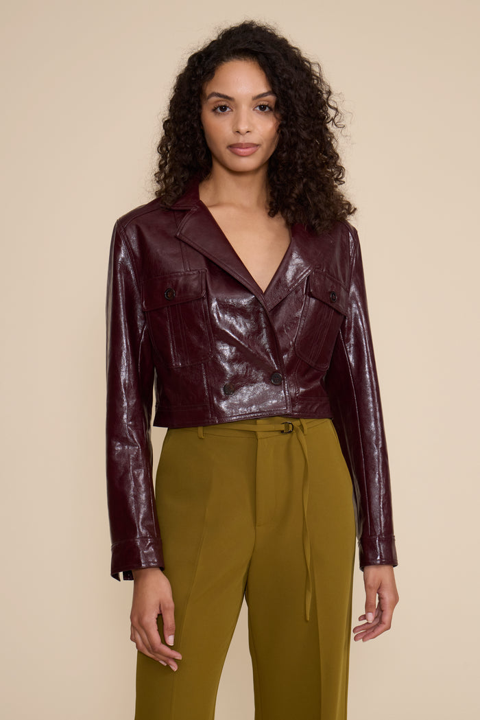 Lacey Moto Faux Leather Jacket