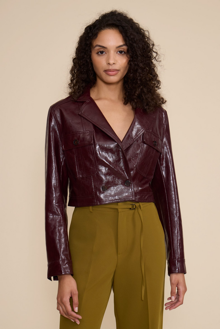 Lacey Moto Faux Leather Jacket