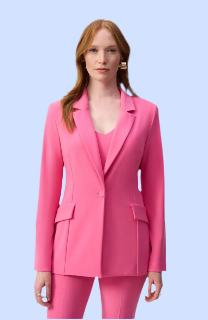 Joseph Ribkoff Silky Knit Bubble Gum Blazer