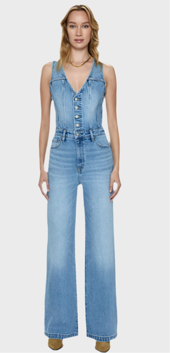 Denim Vest Jumpsuit Pistola