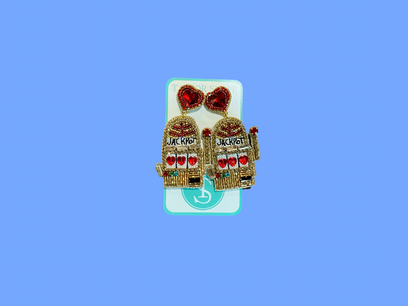 Slot Machine Beaded Earrings