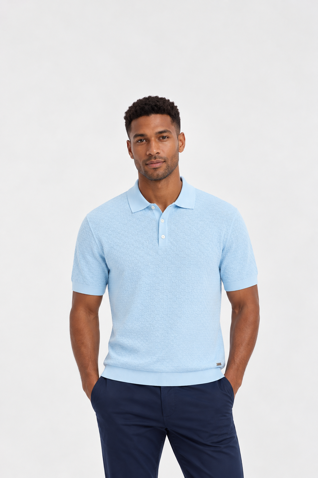 Bugatchi Ice Basket Polo Sweater