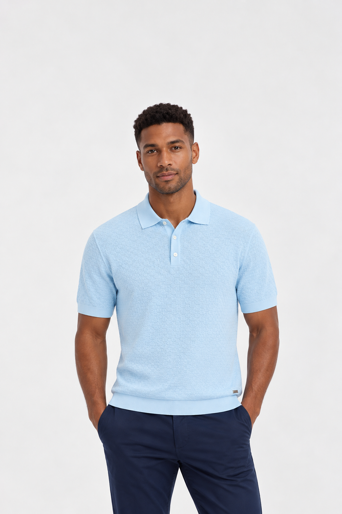 Bugatchi Ice Basket Polo Sweater