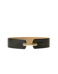 B-Low The Belt Black Gold Leather Belt