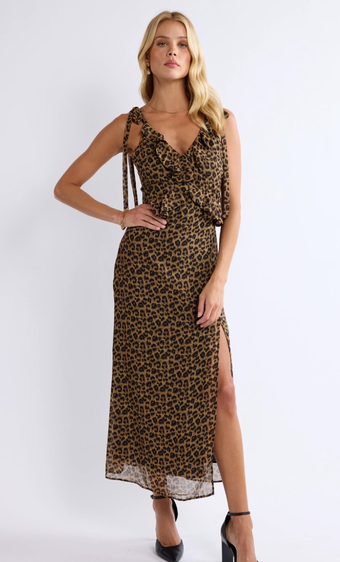 Sage The Label Leopard Maxi Dress