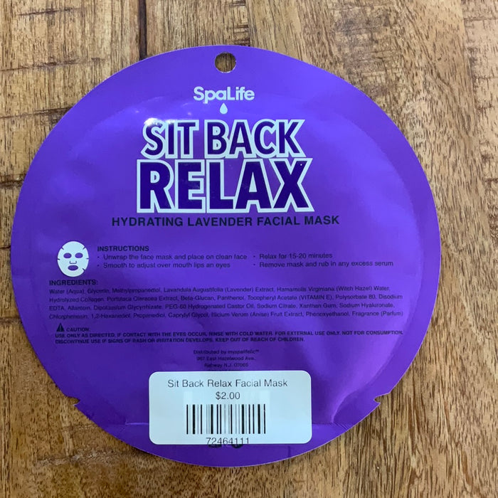 Sit Back Relax Facial Mask