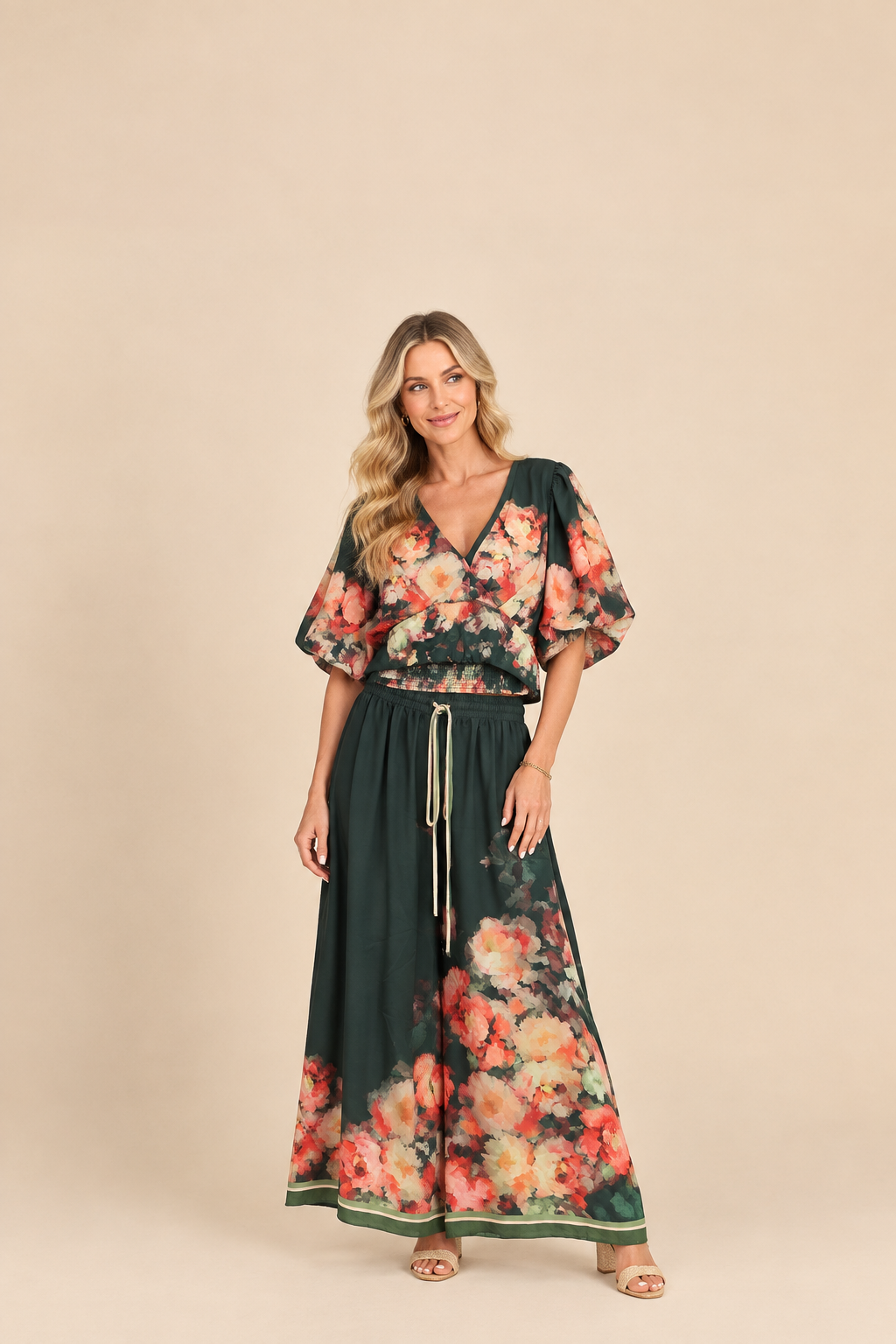 Floral Romance Smocked Blouse