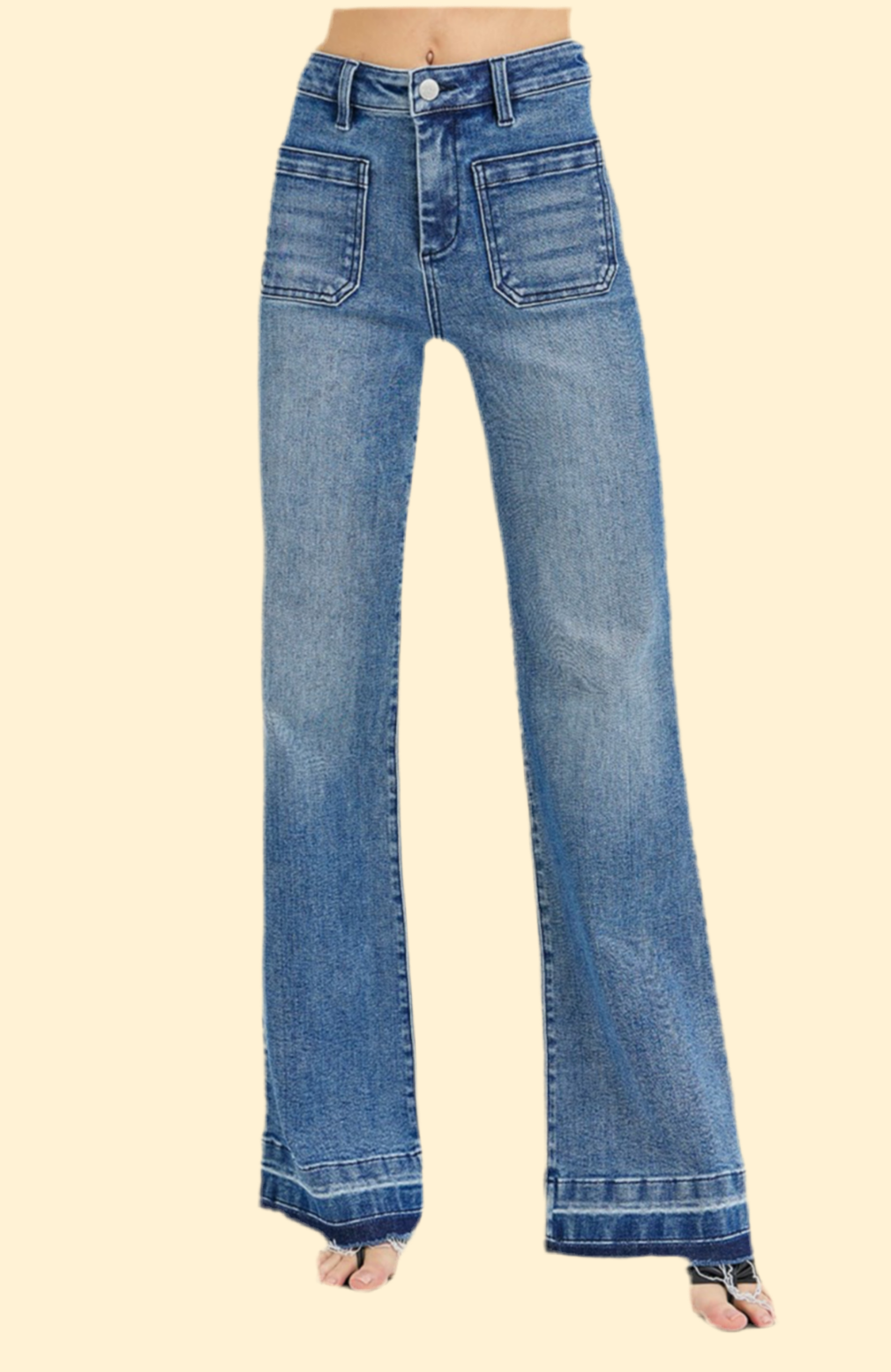 High Rise Wide Leg Jeans