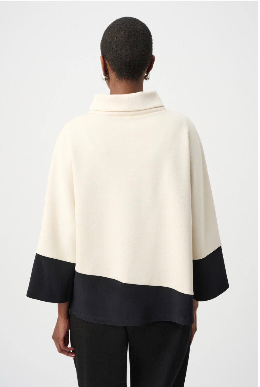 Scuba Jersey Color Block Trapeze Top