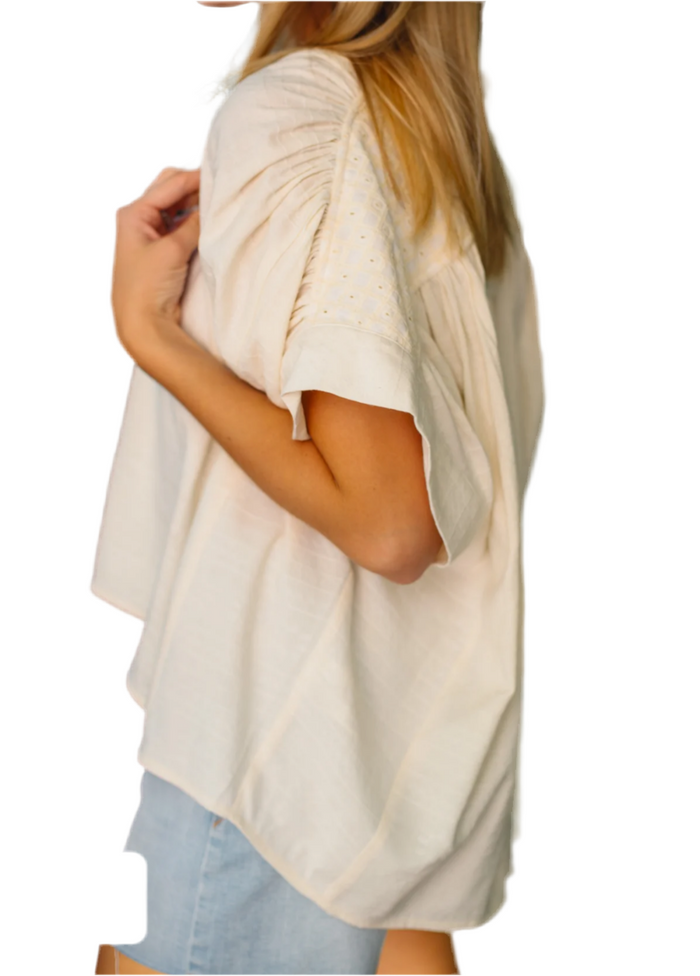 Lalla Crème Blouse
