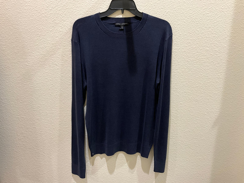 Navy Nordic Long Sleeve Crew Sweater