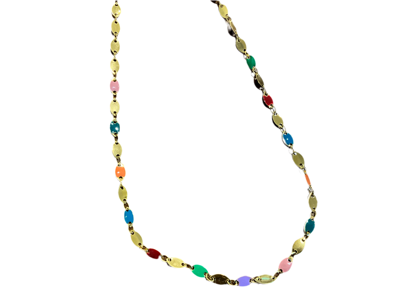 Colorful Gold Water Resistant Necklace