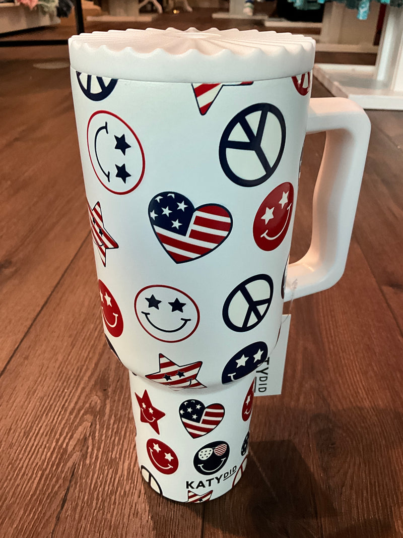 America Star, Peace and Happy Face Tumbler