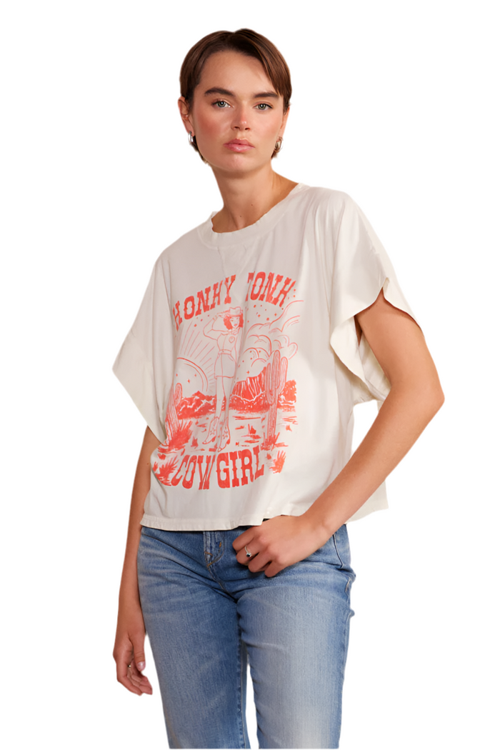 Honky Cowgirl Crew Neck T-Shirt