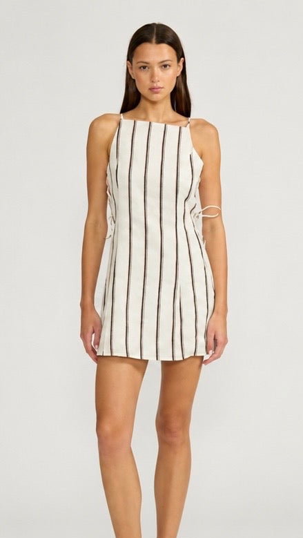 Aurelia Brown Stripe Dress