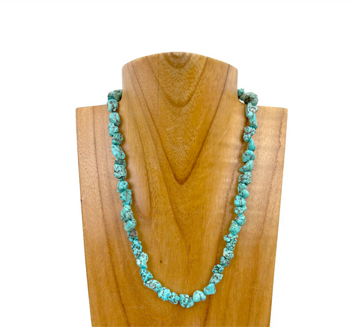 Turquoise 16in Stone Necklace