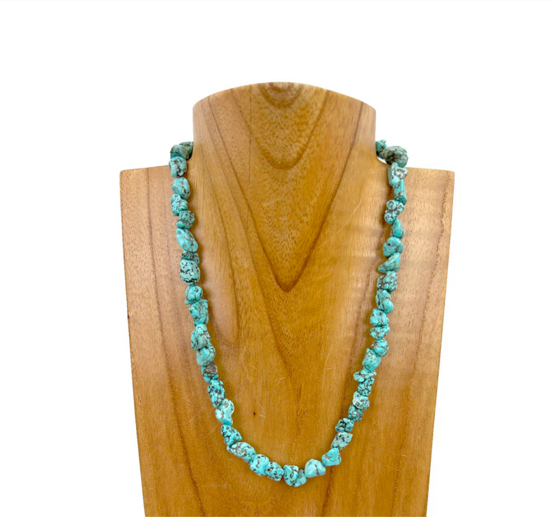 Turquoise 16in Stone Necklace