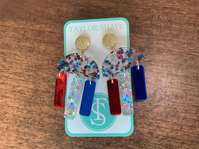 Patriotic Melody Drop Earrings