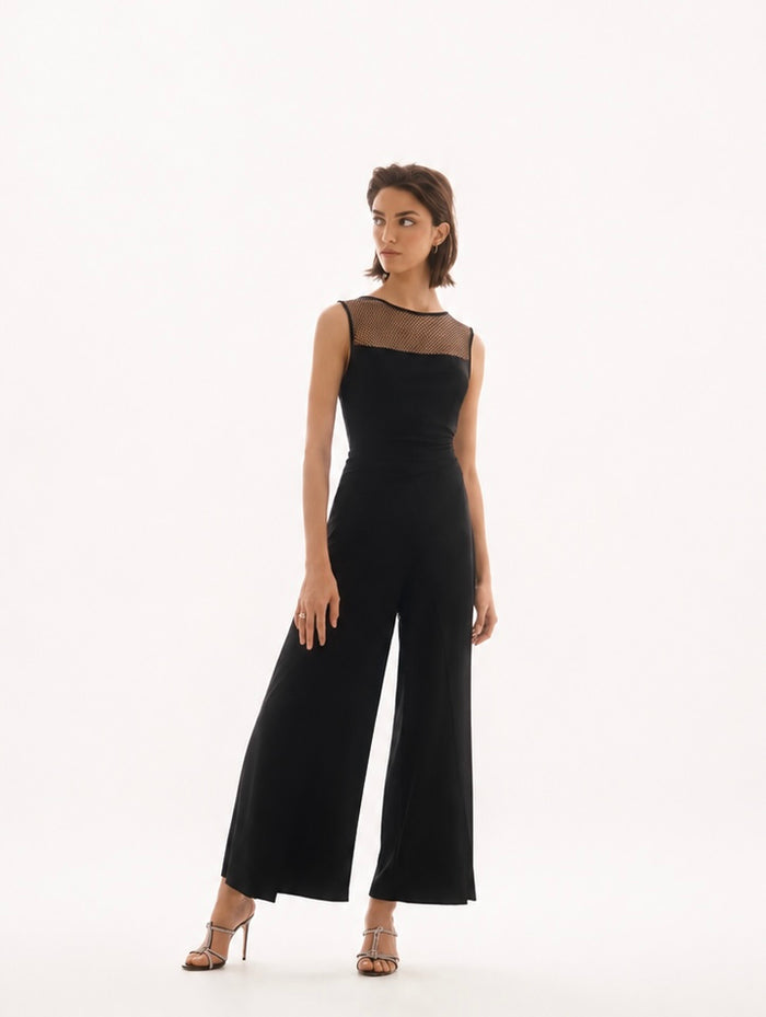 Joseph Ribkoff Silky Knit Sleeveless Culotte Jumpsuit