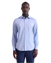 Bugatchi James Heathered OoohCotton® Shirt - White