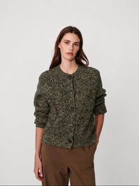 Patricia Knit Cardigan- Ponderosa Pine Fleck