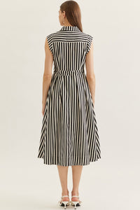 Monroe Striped Belted Dress