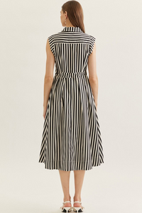 Monroe Striped Belted Dress