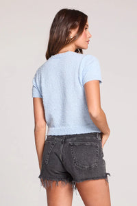 Saltwater Luxe Rowann Dusty Blue Sweater