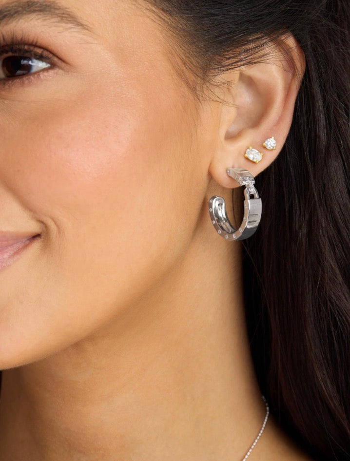 Ashley Lock Hoops 1” Melinda Maria