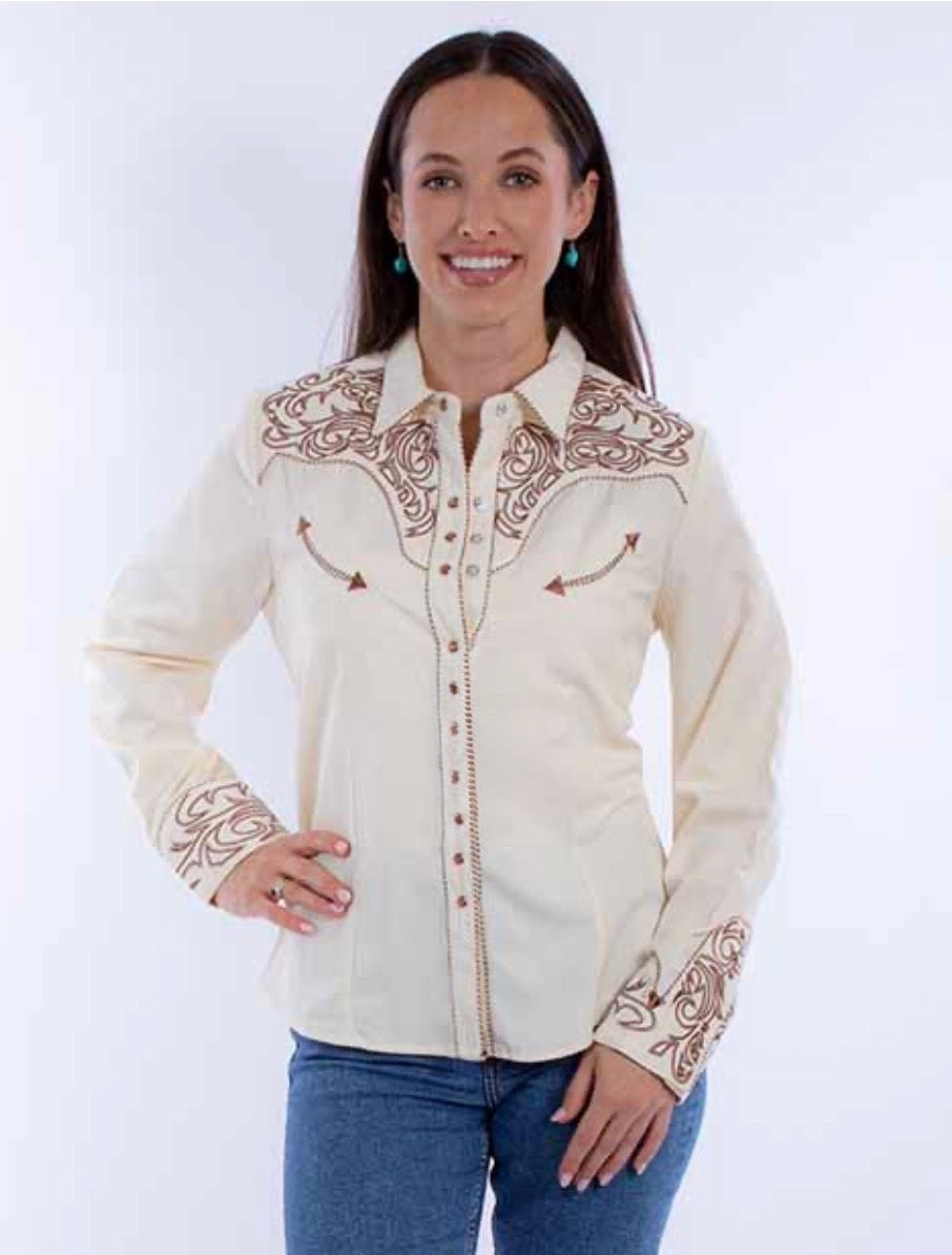 Pick Stitch Yoke Button Up