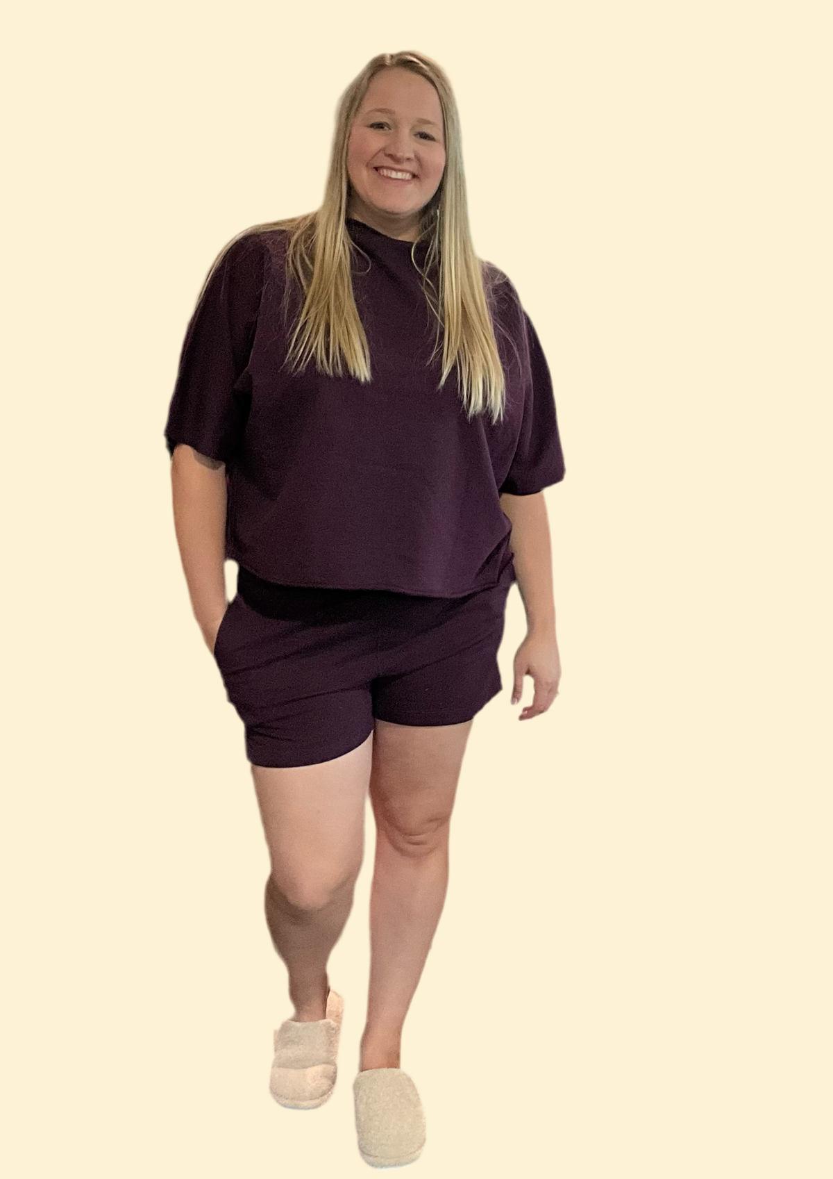 Mantra Plum Shorts