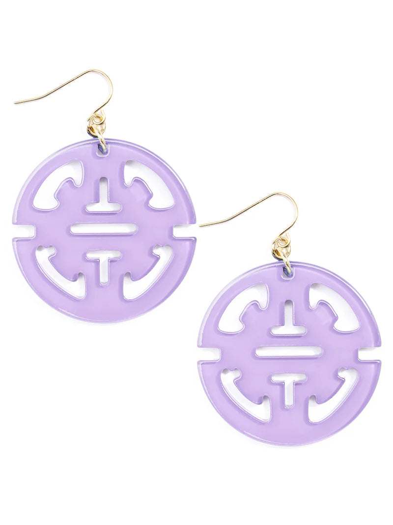 Lavender Zenzii Earrings