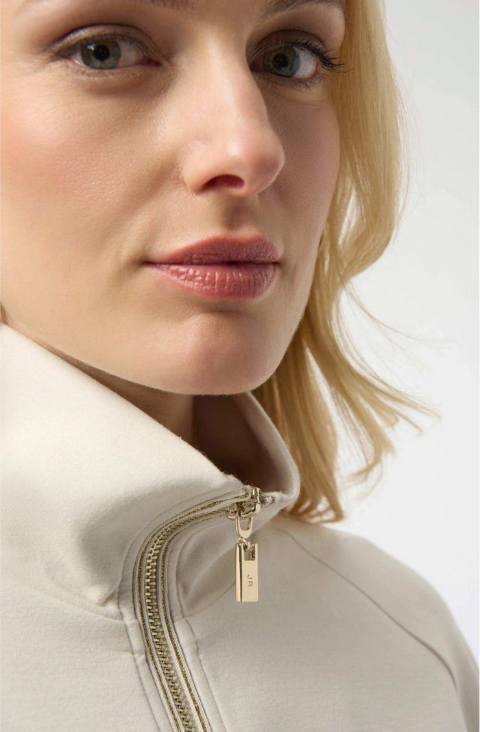 Joseph Ribkoff Scuba Jersey Funnel Neck Jacket