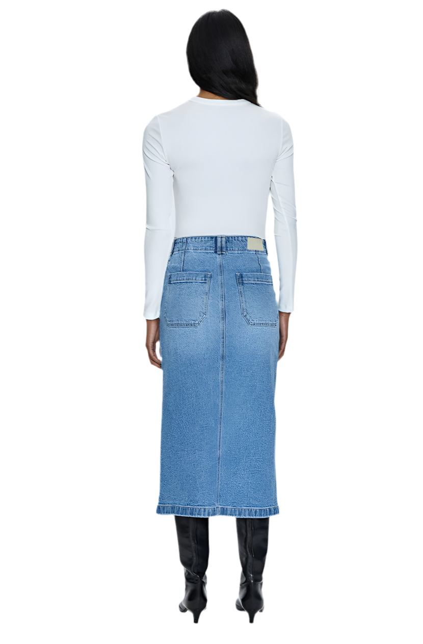 Pistola High Rise Denim Skirt